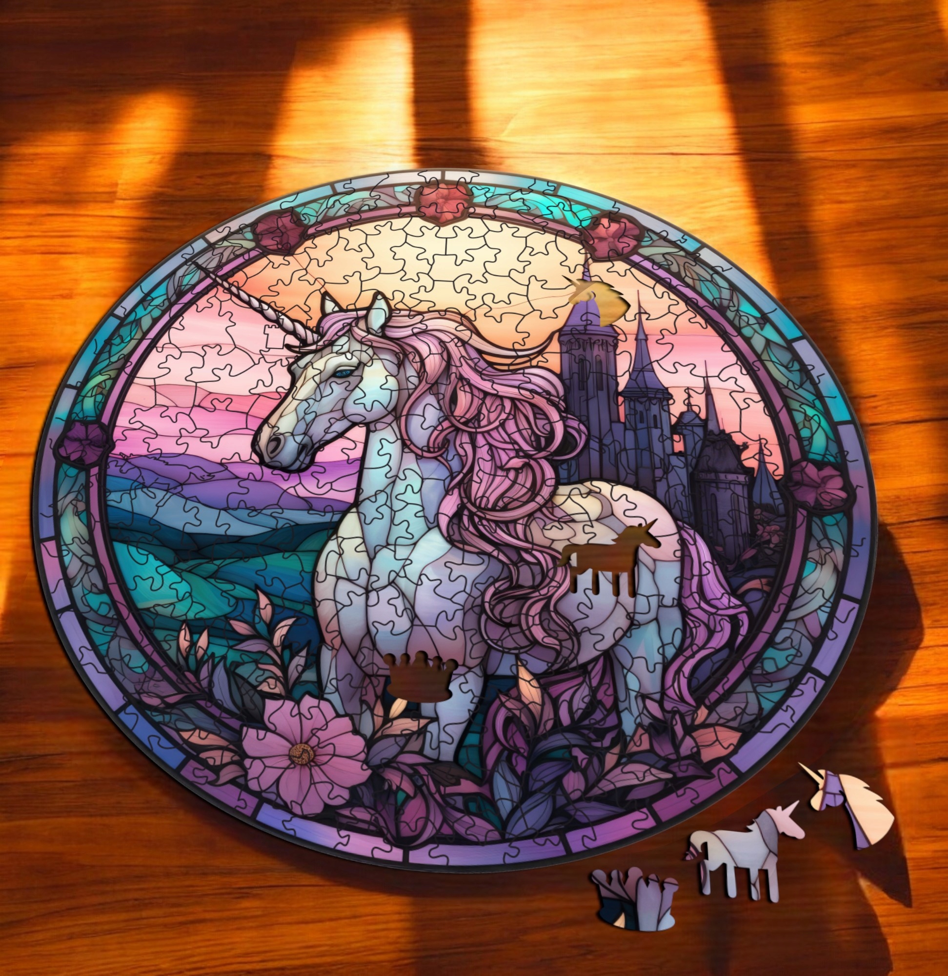 Puzzle Drewniane Jednorożec 217 el. Układanka dla Dorosłych Premium v.8 Puzzle Drewniane Jednorożec 217 el. Układanka dla Dorosłych Premium v.8