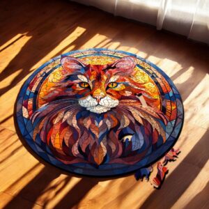 Puzzle Drewniane Kot 224 el. Układanka dla Dorosłych Premium Zwierzęta v.39