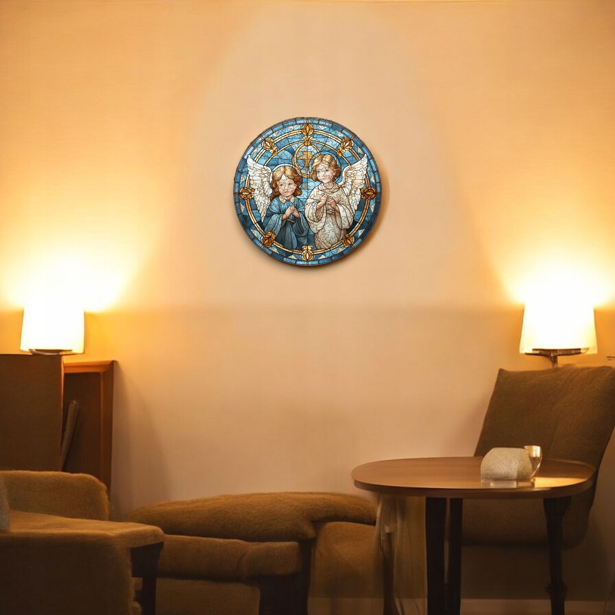 Puzzle Drewniane Aniołki 208 el. Układanka dla Dorosłych Katolickie v.28 Puzzle Drewniane Aniołki 208 el. Układanka dla Dorosłych Katolickie v.28