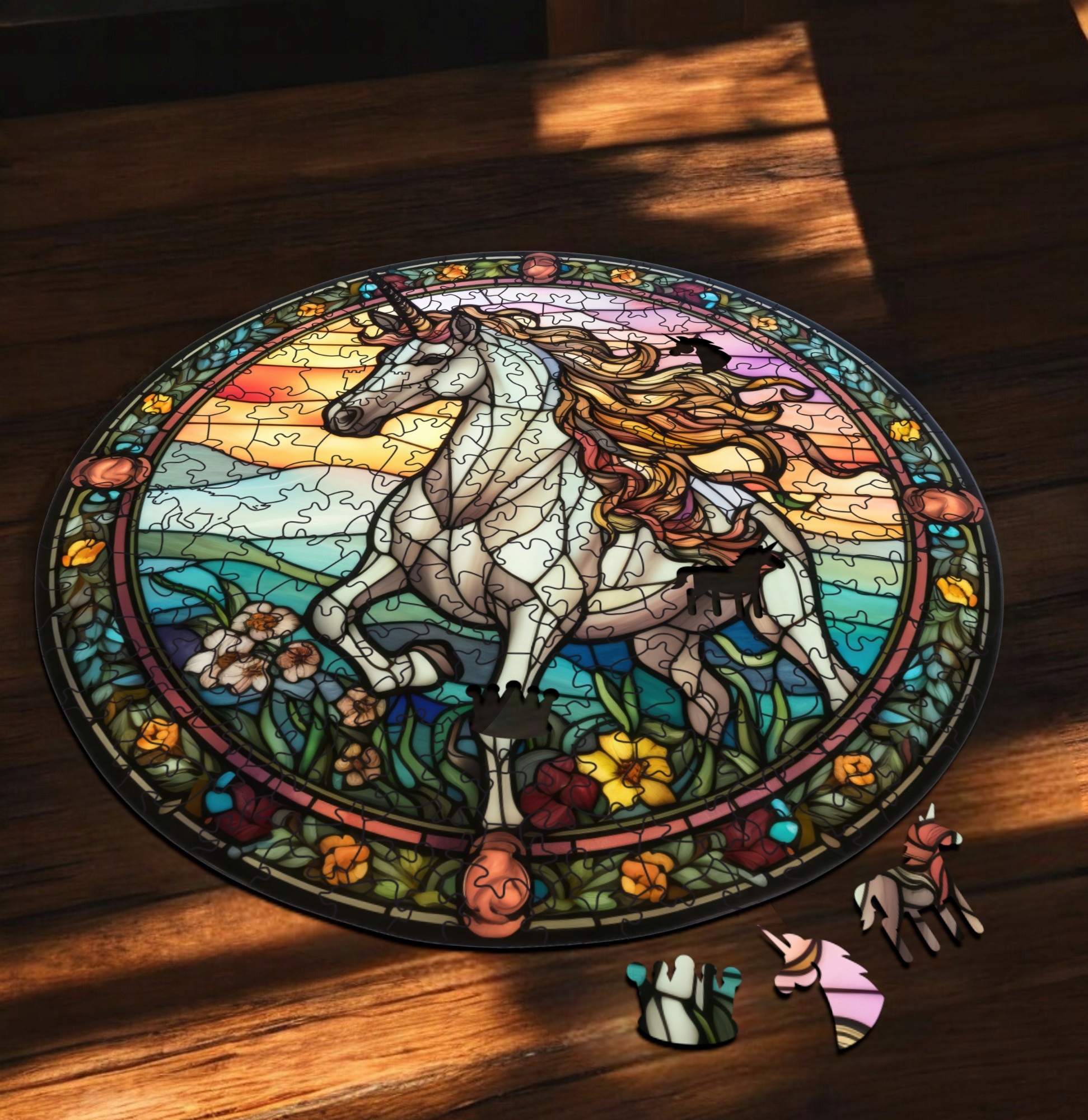 Puzzle Drewniane Jednorożec 217 el. Układanka dla Dorosłych Premium v.13 Puzzle Drewniane Jednorożec 217 el. Układanka dla Dorosłych Premium v.13