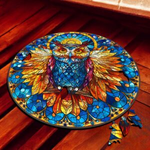 Puzzle Drewniane Sowa 150 el. Układanka dla Dorosłych Premium Zwierzęta v13