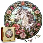 Puzzle Drewniane Jednorożec 217 el. Układanka dla Dorosłych Premium v.1