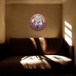 Puzzle Drewniane Jednorożec 217 el. Układanka dla Dorosłych Premium v.2