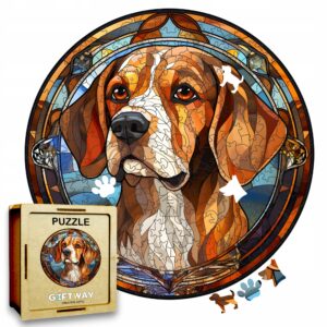 Puzzle Drewniane Pies 217 el. Układanka dla Dorosłych Premium Zwierzęta v.5