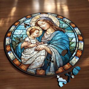 Puzzle Drewniane Maryja 208 el. Układanka dla Dorosłych Katolickie v.16