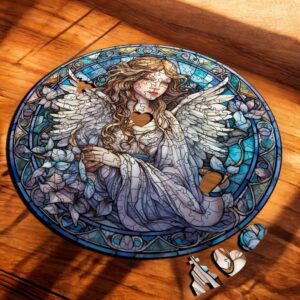 Puzzle Drewniane Anioł 208 el. Układanka dla Dorosłych Katolickie v.11