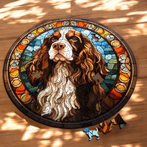 Puzzle Drewniane Pies 217 el. Układanka dla Dorosłych Premium Zwierzęta v13