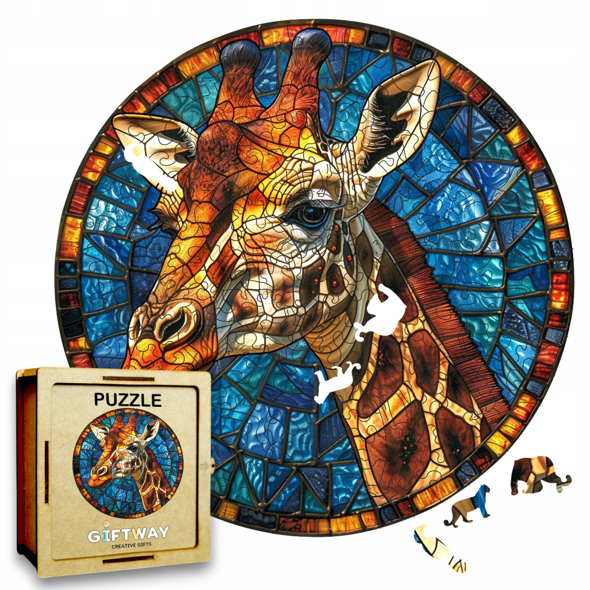 Puzzle Drewniane Żyrafa 224 el. Układanka dla Dorosłych 3D Zwierzęta v.1 Puzzle Drewniane Żyrafa 224 el. Układanka dla Dorosłych 3D Zwierzęta v.1