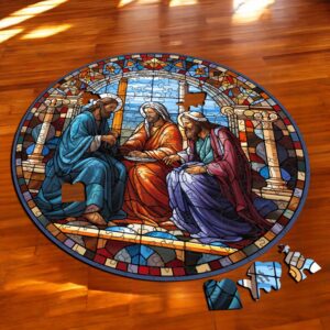 Puzzle Drewniane Trzech Króli 208 el Układanka dla Dorosłych Katolickie v.5