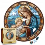 Puzzle Drewniane Maryja 208 el. Układanka dla Dorosłych Katolickie v.15