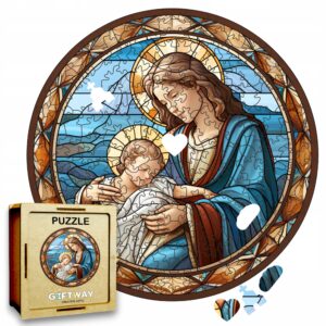 Puzzle Drewniane Maryja 208 el. Układanka dla Dorosłych Katolickie v.15