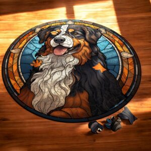 Puzzle Drewniane Pies 217 el. Układanka dla Dorosłych Premium Zwierzęta v.7