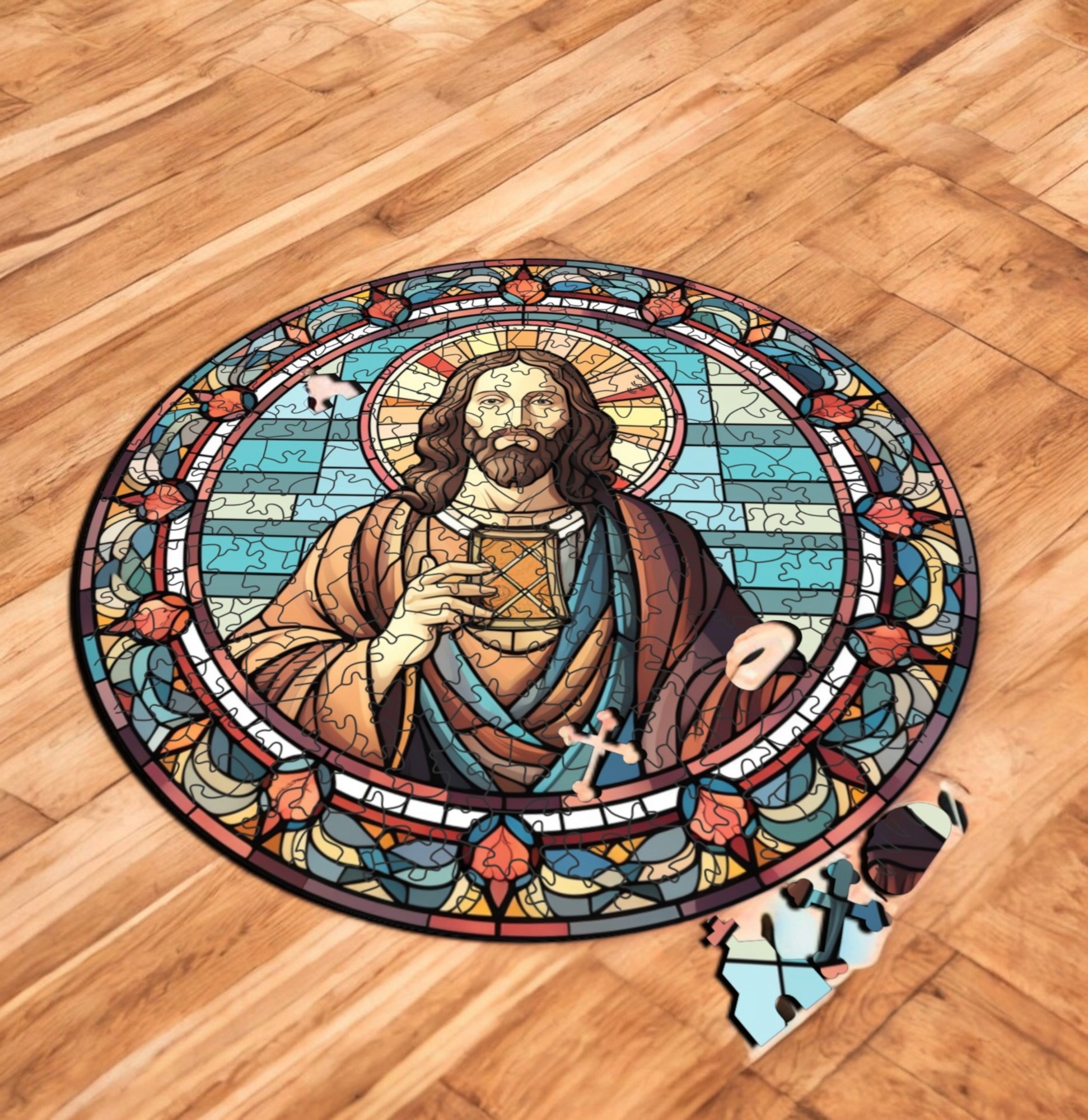 Puzzle Drewniane Jezus 208 el. Układanka dla Dorosłych Katolickie v.25 Puzzle Drewniane Jezus 208 el. Układanka dla Dorosłych Katolickie v.25