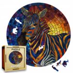 Puzzle Drewniane Zebra 224 el. Układanka dla Dorosłych 3D Zwierzęta v.3