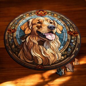 Puzzle Drewniane Pies 217 el. Układanka dla Dorosłych Premium Zwierzęta v18