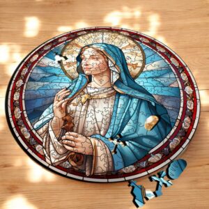 Puzzle Drewniane Maryja 208 el. Układanka dla Dorosłych Katolickie v.19