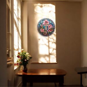 Puzzle Drewniane Krzyż Kwiat 208 el Układanka dla Dorosłych Katolickie v.12