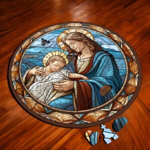 Puzzle Drewniane Maryja 208 el. Układanka dla Dorosłych Katolickie v.15