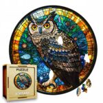Puzzle Drewniane Sowa 150 el. Układanka dla Dorosłych Premium Zwierzęta v.8