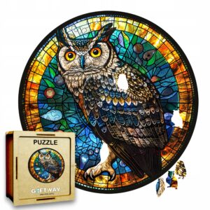 Puzzle Drewniane Sowa 150 el. Układanka dla Dorosłych Premium Zwierzęta v.8
