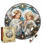 Puzzle Drewniane Aniołki 208 el. Układanka dla Dorosłych Katolickie v.4