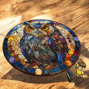 Puzzle Drewniane Sowa 150 el. Układanka dla Dorosłych Premium Zwierzęta v11