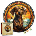 Puzzle Drewniane Pies 217 el. Układanka dla Dorosłych Premium Zwierzęta v11