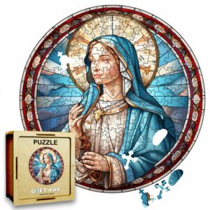 Puzzle Drewniane Maryja 208 el. Układanka dla Dorosłych Katolickie v.19