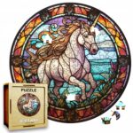 Puzzle Drewniane Jednorożec 217 el. Układanka dla Dorosłych Premium v.15