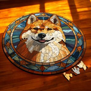 Puzzle Drewniane Pies 217 el. Układanka dla Dorosłych Premium Zwierzęta v25