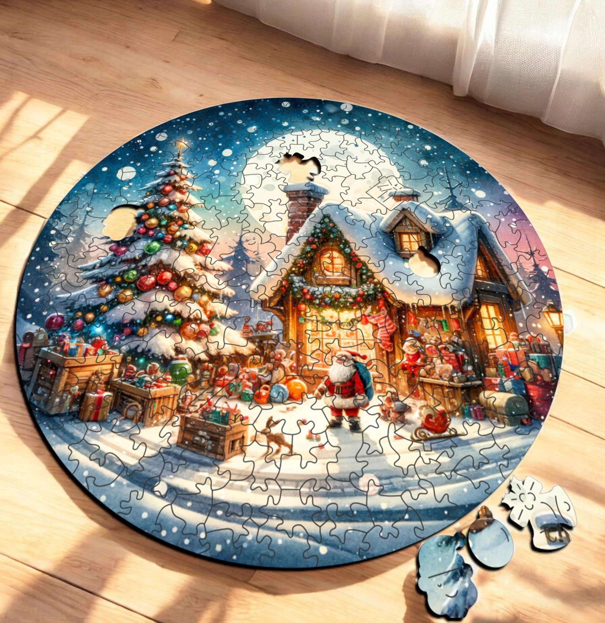 Puzzle Drewniane Boże Narodzenie 217 el. Układanka dla Dorosłych Święta Puzzle Drewniane Boże Narodzenie 217 el. Układanka dla Dorosłych Święta