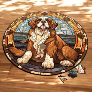 Puzzle Drewniane Pies 217 el. Układanka dla Dorosłych Premium Zwierzęta v23