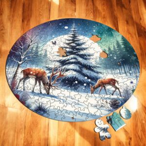 Puzzle Drewniane Boże Narodzenie 217 el. Układanka dla Dorosłych Święta v.4