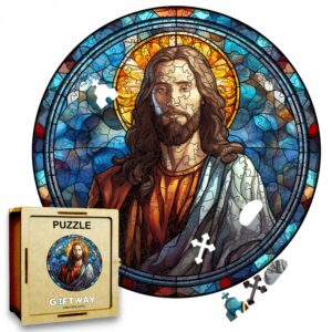 Puzzle Drewniane Jezus 208 el. Układanka dla Dorosłych Katolickie v.24