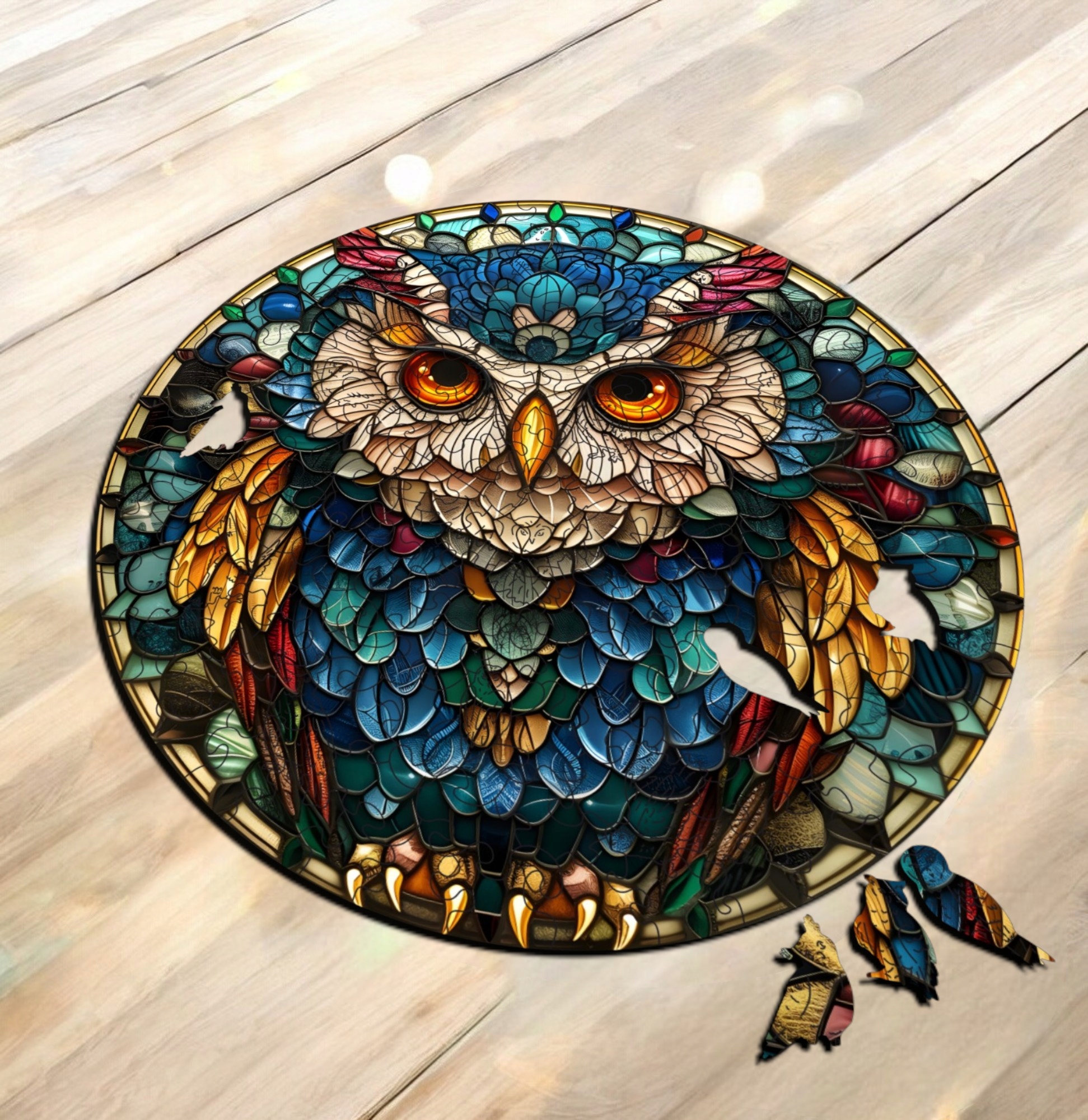 Puzzle Drewniane Sowa 150 el. Układanka dla Dorosłych Premium Zwierzęta v.1 Puzzle Drewniane Sowa 150 el. Układanka dla Dorosłych Premium Zwierzęta v.1