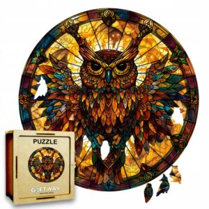 Puzzle Drewniane Sowa 150 el. Układanka dla Dorosłych Premium Zwierzęta v.7