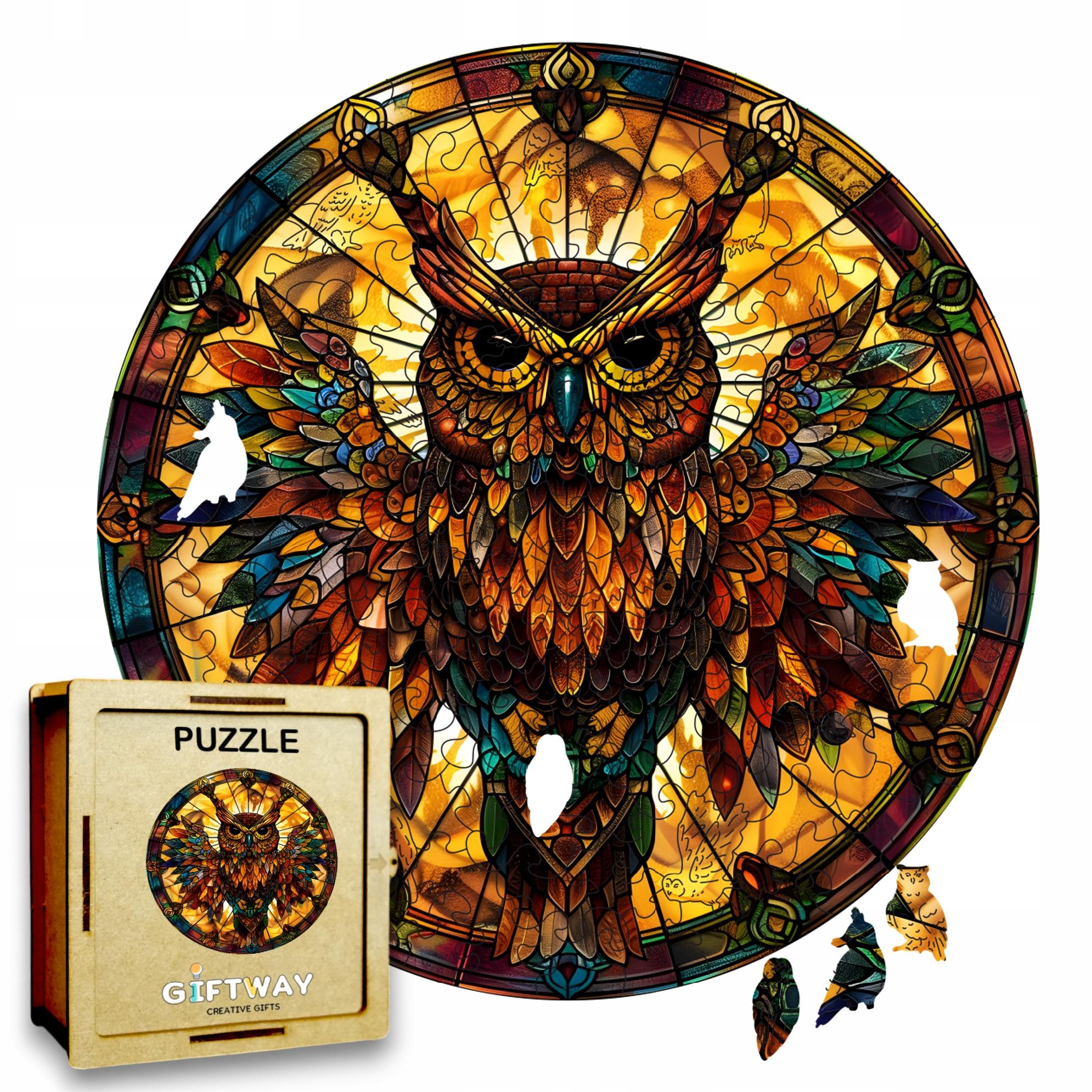 Puzzle Drewniane Sowa 150 el. Układanka dla Dorosłych Premium Zwierzęta v.7 Puzzle Drewniane Sowa 150 el. Układanka dla Dorosłych Premium Zwierzęta v.7