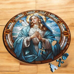 Puzzle Drewniane Maryja 208 el. Układanka dla Dorosłych Katolickie v.18