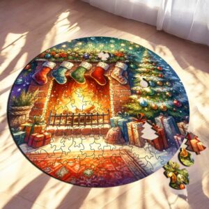 Puzzle Drewniane Boże Narodzenie 217 el. Układanka dla Dorosłych Święta v.2