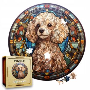 Puzzle Drewniane Pies 217 el. Układanka dla Dorosłych Premium Zwierzęta v21