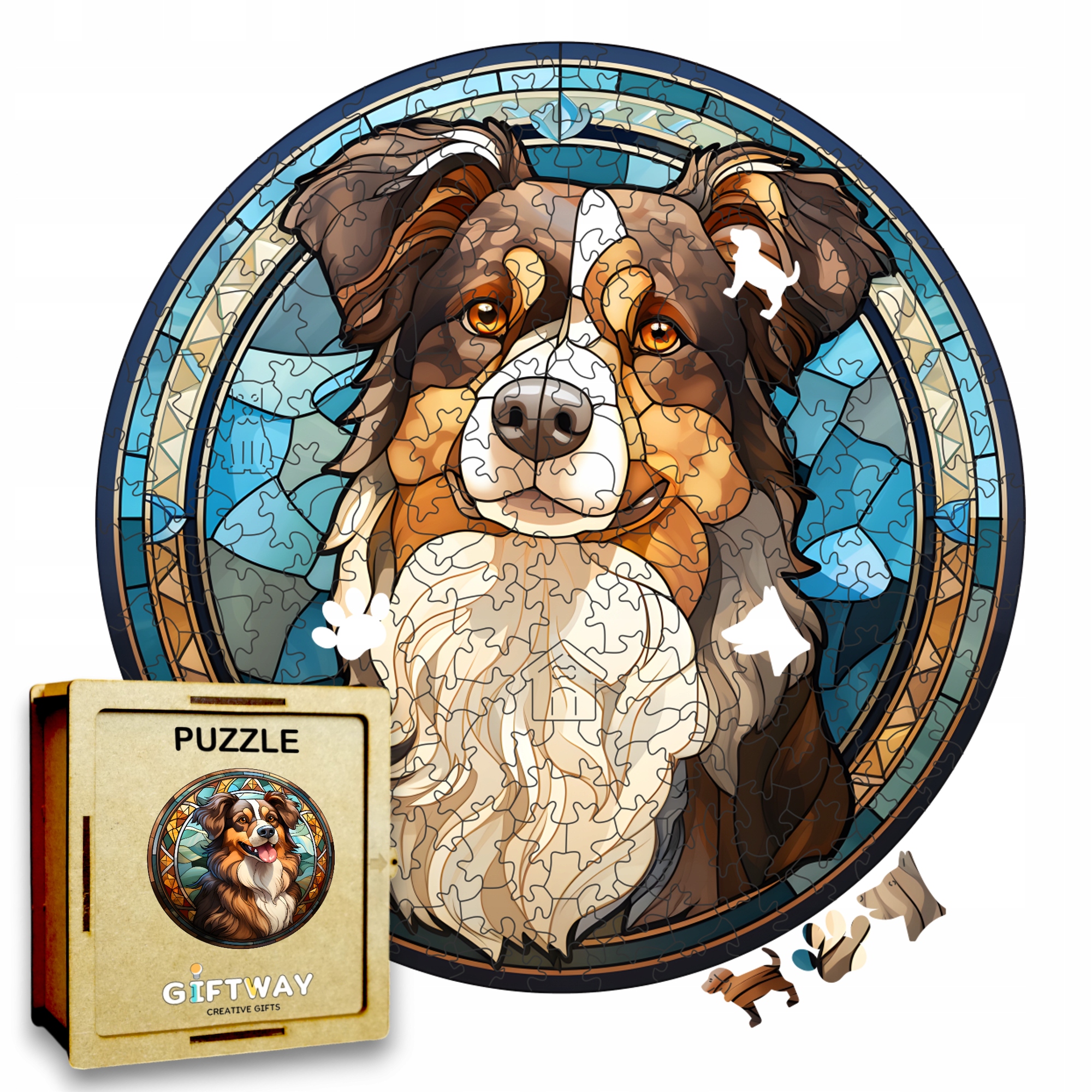 Puzzle Drewniane Pies 217 el. Układanka dla Dorosłych Premium Zwierzęta v.3 Puzzle Drewniane Pies 217 el. Układanka dla Dorosłych Premium Zwierzęta v.3