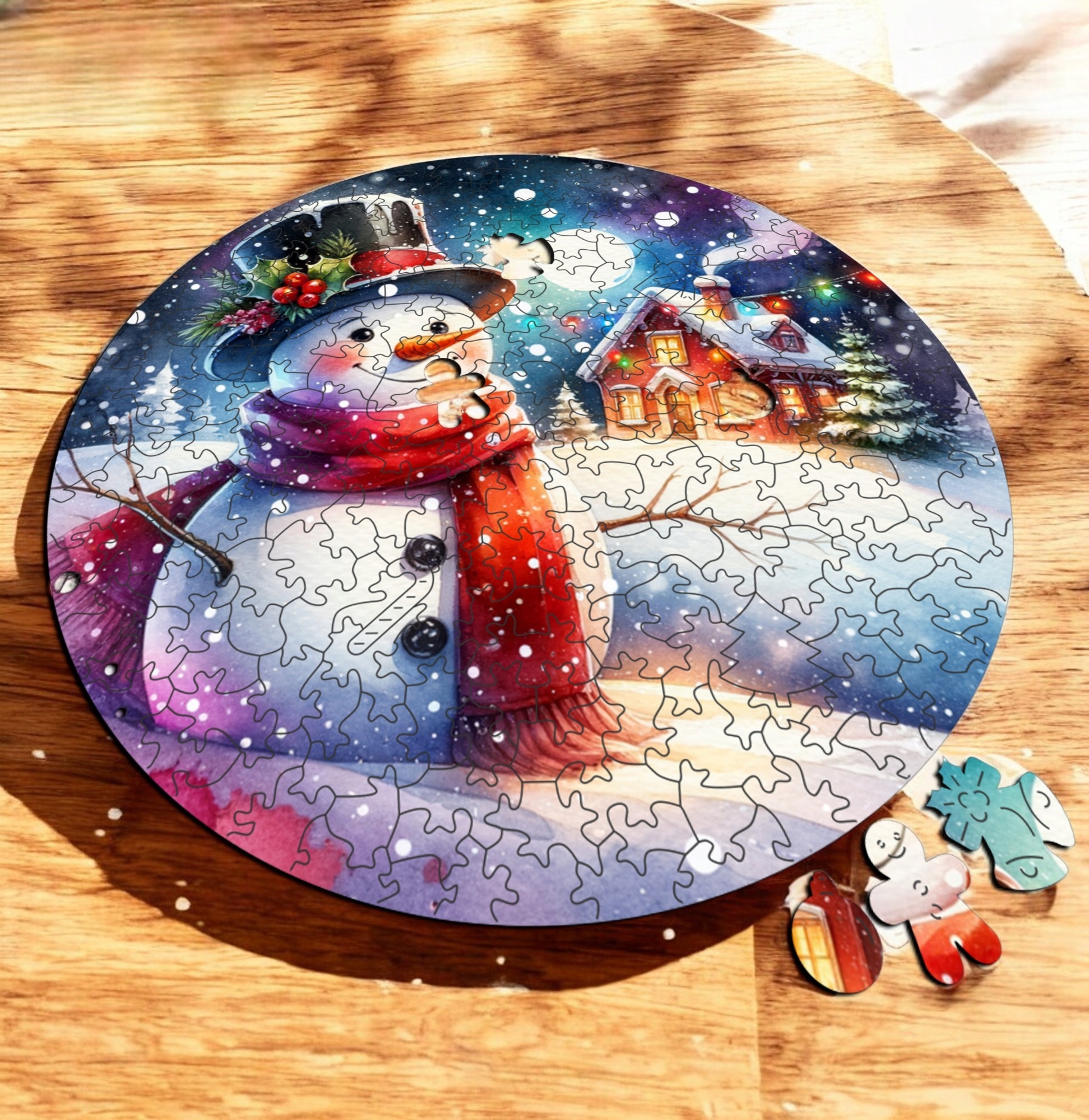 Puzzle Drewniane Boże Narodzenie 217 el. Układanka dla Dorosłych Święta v.5 Puzzle Drewniane Boże Narodzenie 217 el. Układanka dla Dorosłych Święta v.5