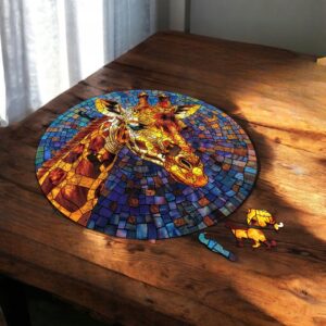 Puzzle Drewniane Żyrafa 224 el. Układanka dla Dorosłych 3D Zwierzęta v.3