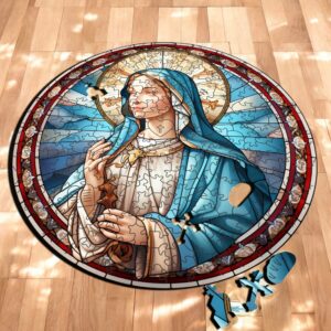 Puzzle Drewniane Maryja 208 el. Układanka dla Dorosłych Katolickie v.19