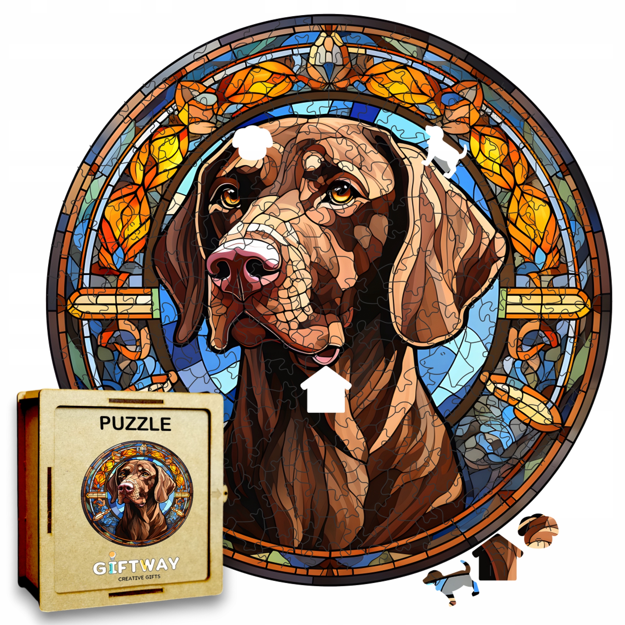 Puzzle Drewniane Pies 217 el. Układanka dla Dorosłych Premium Zwierzęta v17 Puzzle Drewniane Pies 217 el. Układanka dla Dorosłych Premium Zwierzęta v17