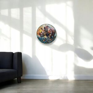 Puzzle Drewniane Nosorożec 224 el. Układanka dla Dorosłych 3D Zwierzęta v.1