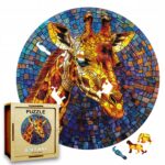 Puzzle Drewniane Żyrafa 224 el. Układanka dla Dorosłych 3D Zwierzęta v.3