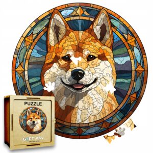 Puzzle Drewniane Pies 217 el. Układanka dla Dorosłych Premium Zwierzęta v25