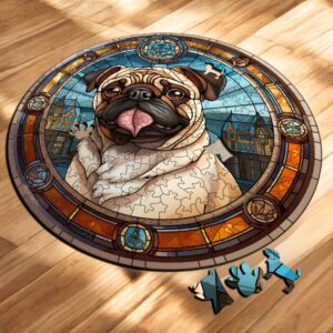 Puzzle Drewniane Pies 217 el. Układanka dla Dorosłych Premium Zwierzęta v22