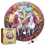 Puzzle Drewniane Jednorożec 217 el. Układanka dla Dorosłych Premium v.2